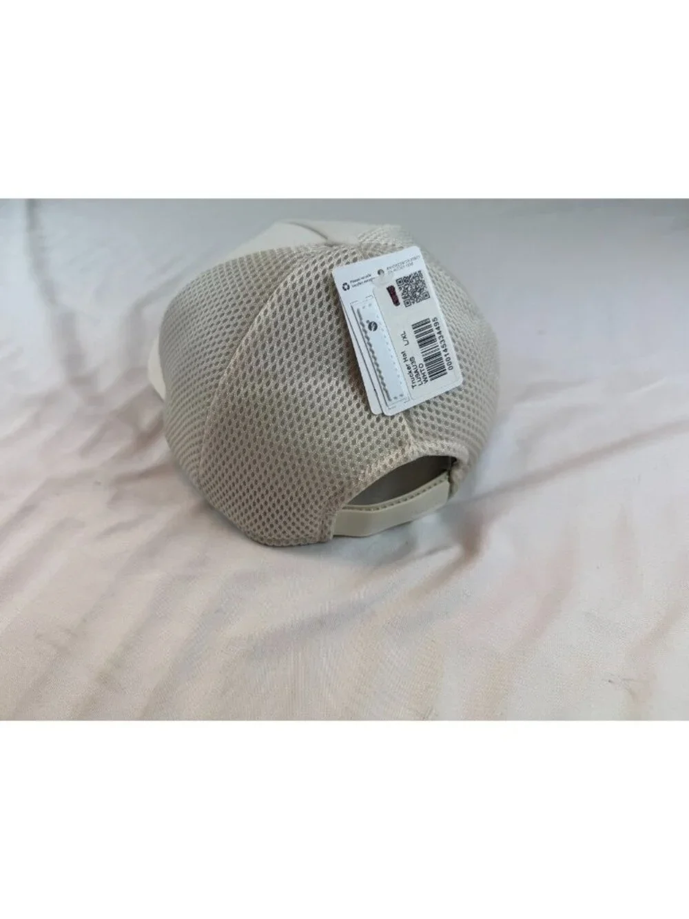 NWT Lululemon Hat Trucker Logo Light Ivory L/XL Adjustable Snap Back